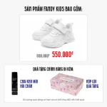 DN-Giày thể thao trẻ em Fandy Kids Eva Khóa dán White GS8069